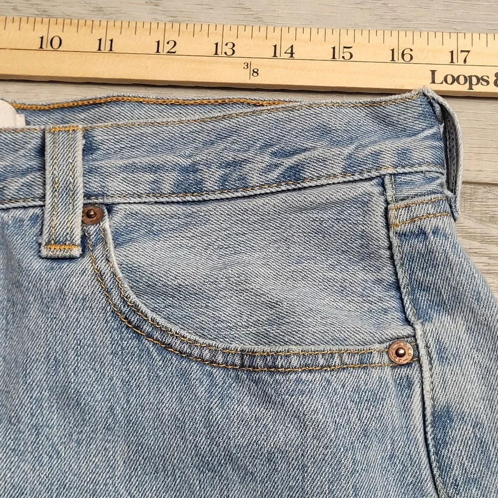 👖Levi's 501XX Jeans Mens 34x34 (fits 32x34) Stonewash Fade Blue Button Fly 2008